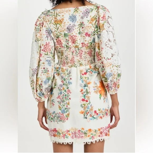 Farm Rio delicate forest scarves mini dress - Picture 2 of 5